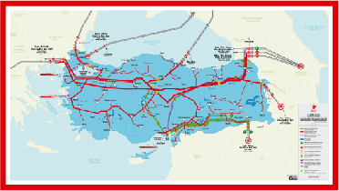 Natural Gas and Crude Oil Pipeline Map