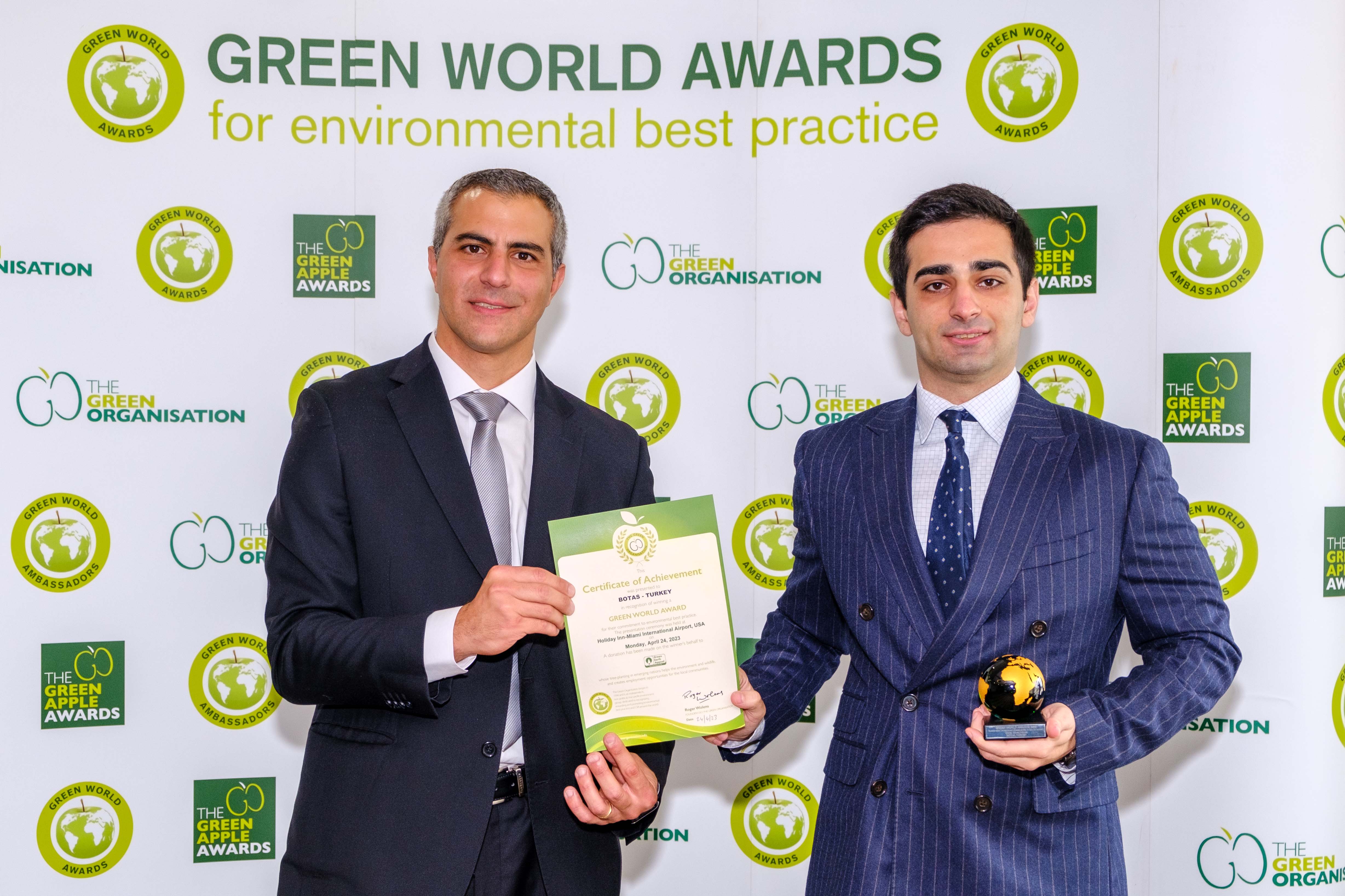 BOTAŞ Signature Again at Green World Awards in 2023