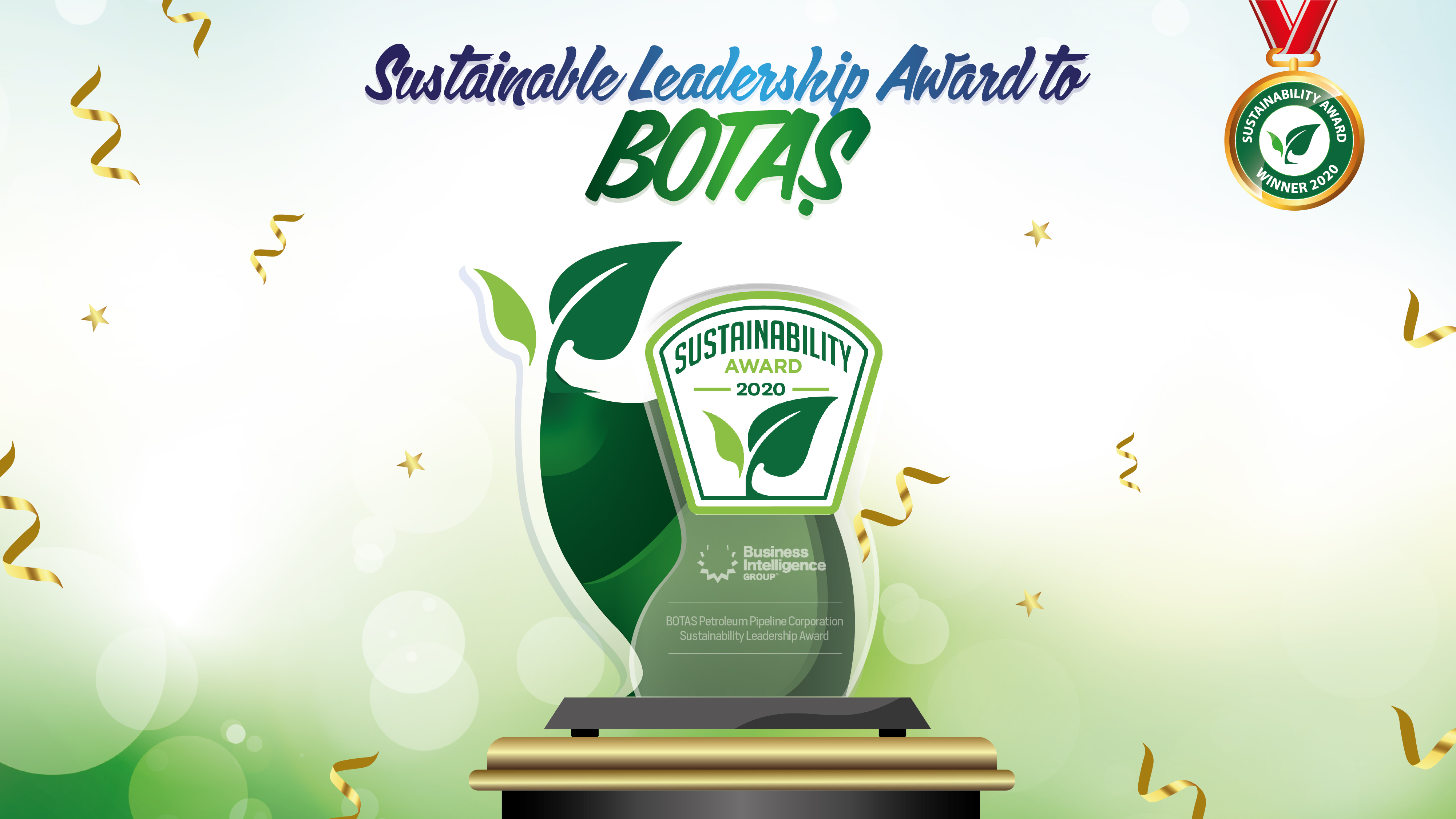 Sustainable Leadership Award to BOTAŞ